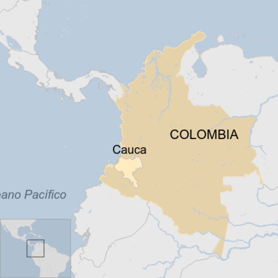 Map: Mapa del Cauca