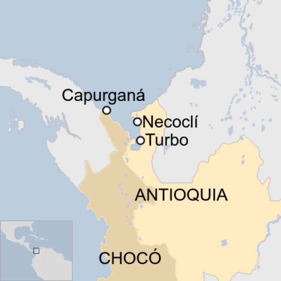 Map: El municipio de Turbo 