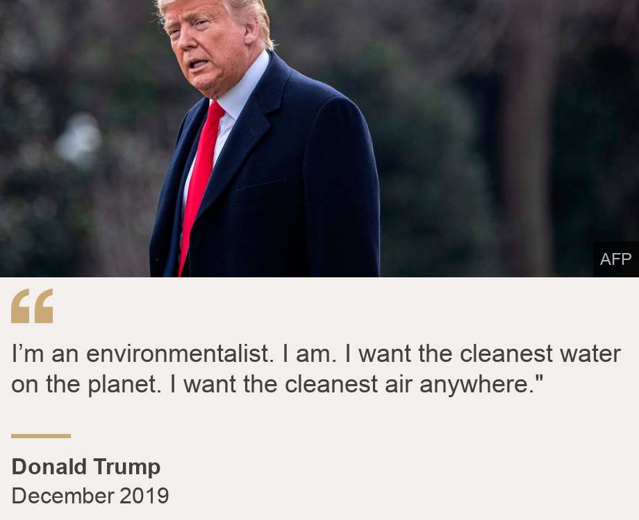 What does Trump actually believe on climate change? - BBC News