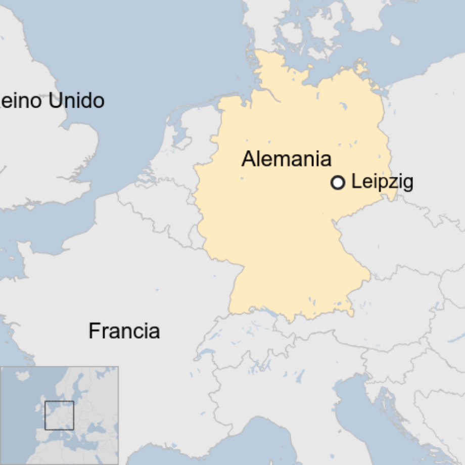 Map: Leipzig, Alemania