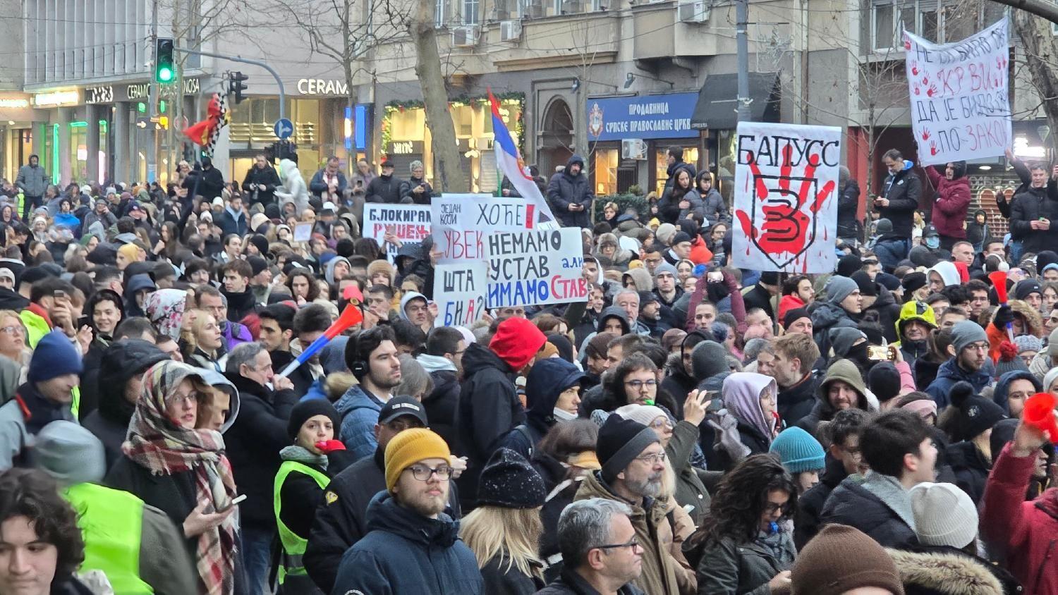 studenti, protest