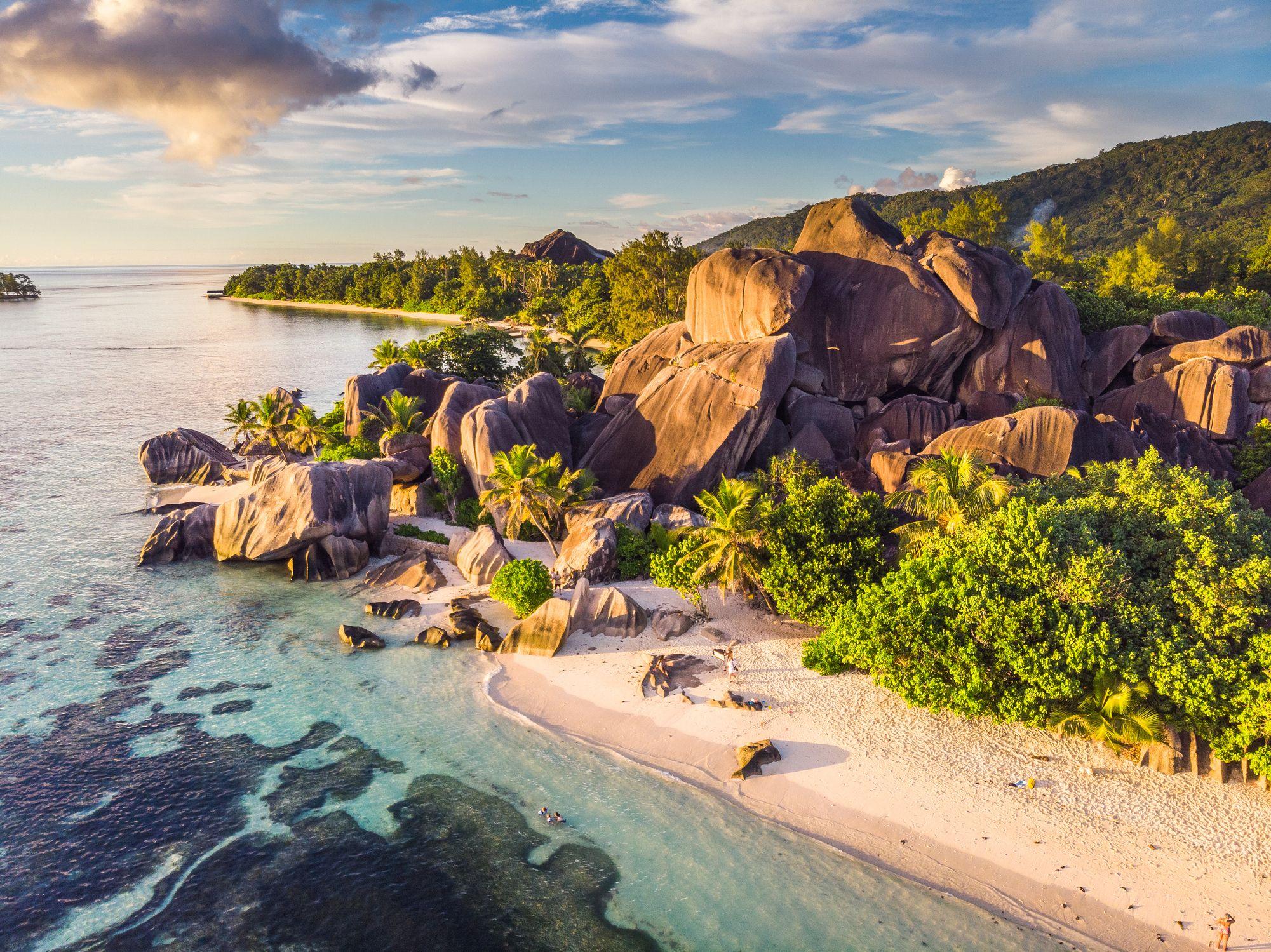 Paisaje en las Seychelles. 