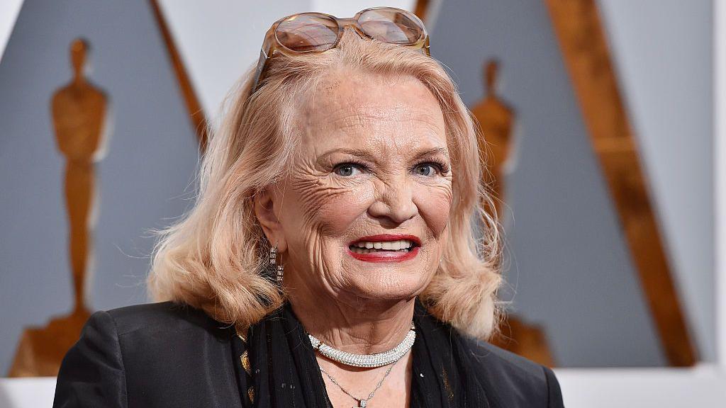 La actriz Gena Rowlands cuando asistió a la ceremonia de los Oscar el 28 de febrero de 2016 