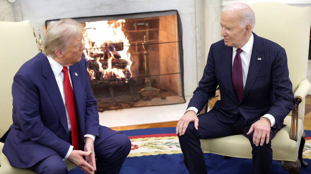 The meeting between Biden and Trump at the White House, November 13, 2024