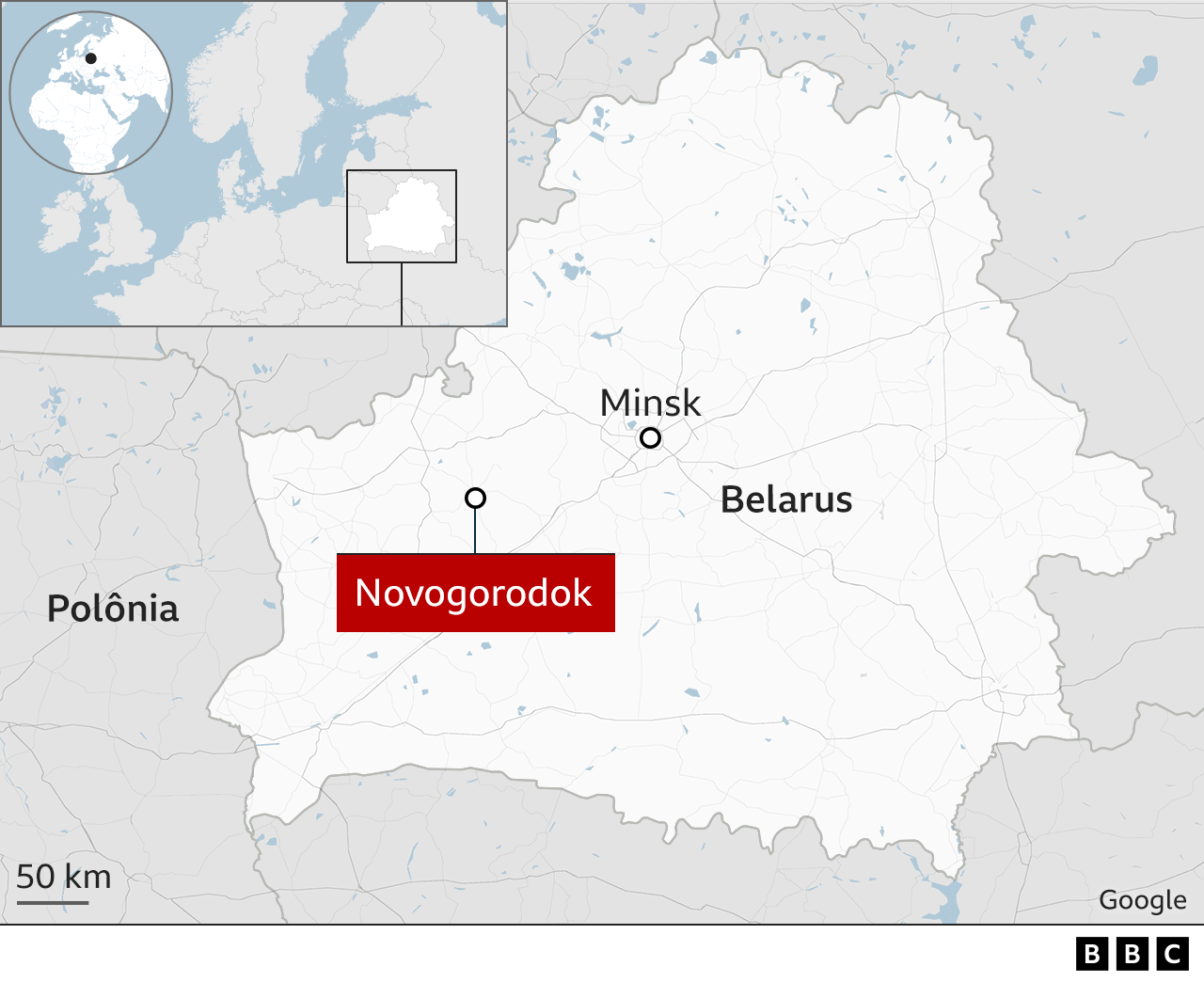 Mapa de Novogorodok