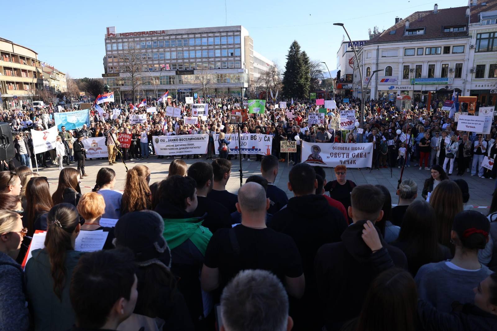 Protest u Čačku