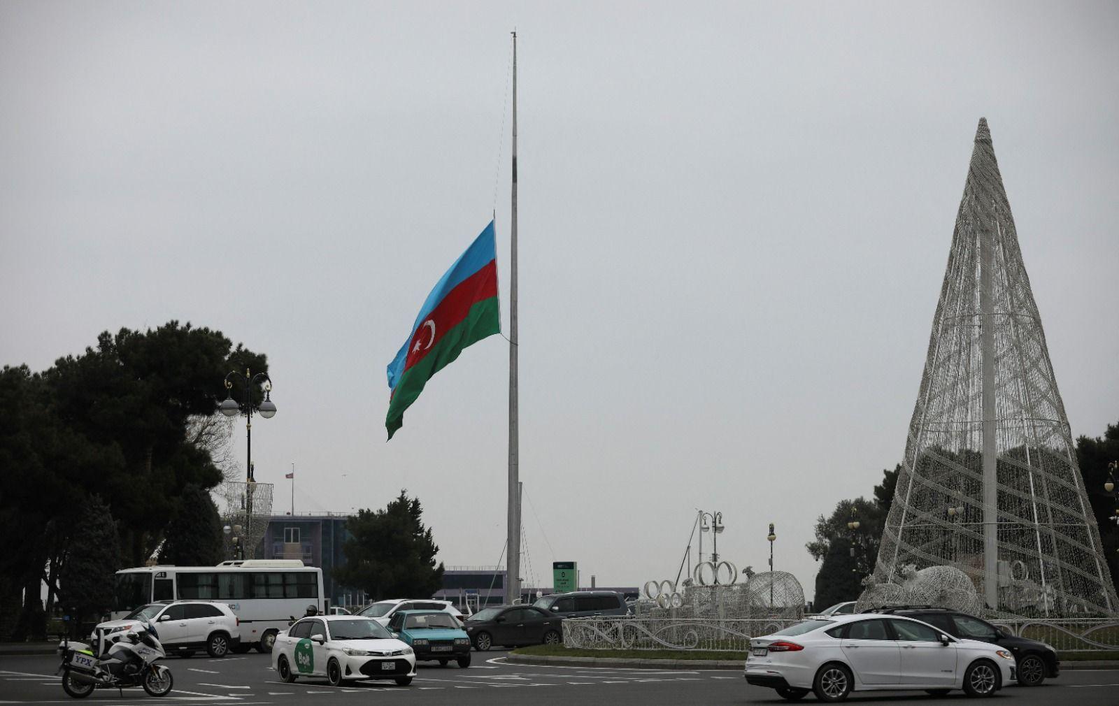 Azerbaijan declared mourning for those killed in the plane crash