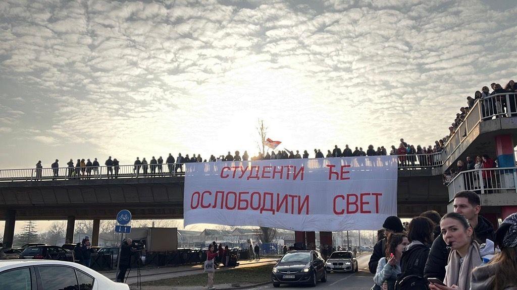 studenti, studentski protest, novi sad, blokada u novom sadu, protest u novom sadu