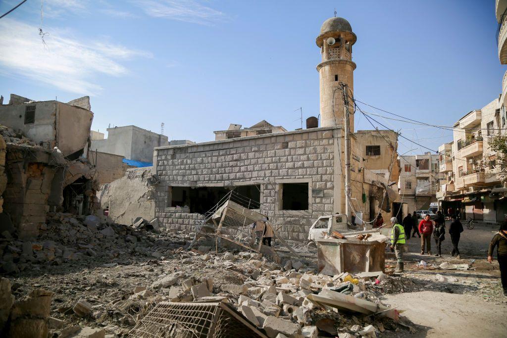 Руйнування в Ідлібі внаслідок бомбардування