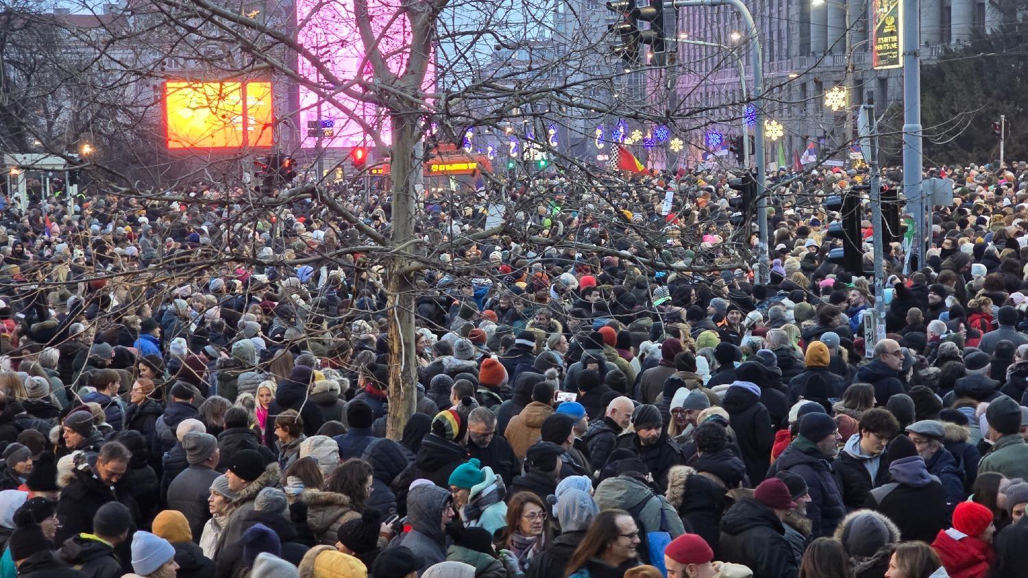 studenti, protest