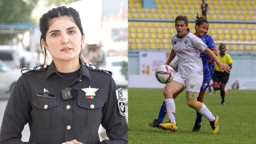 ملکۂ نور فٹبالر ہیں جبکہ حرا علی ایک کسٹمز افسر ہیں