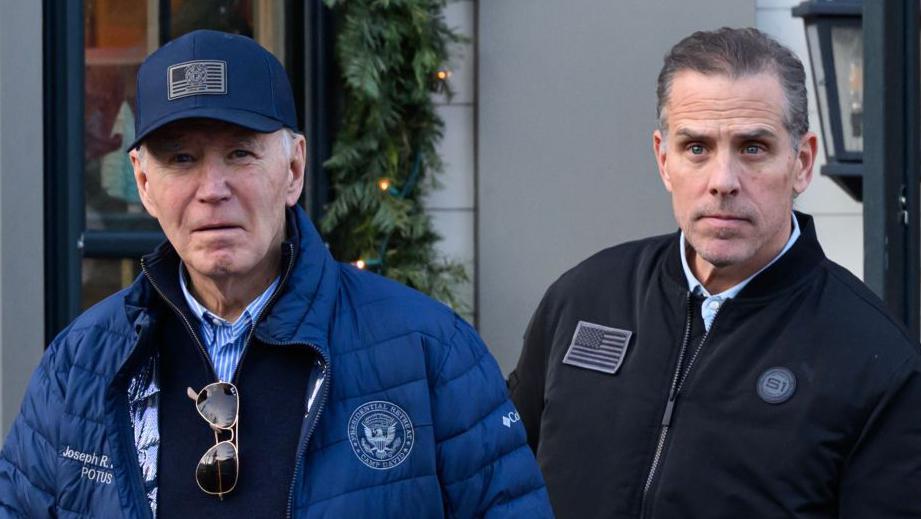 Joe Biden y Hunter Biden. 