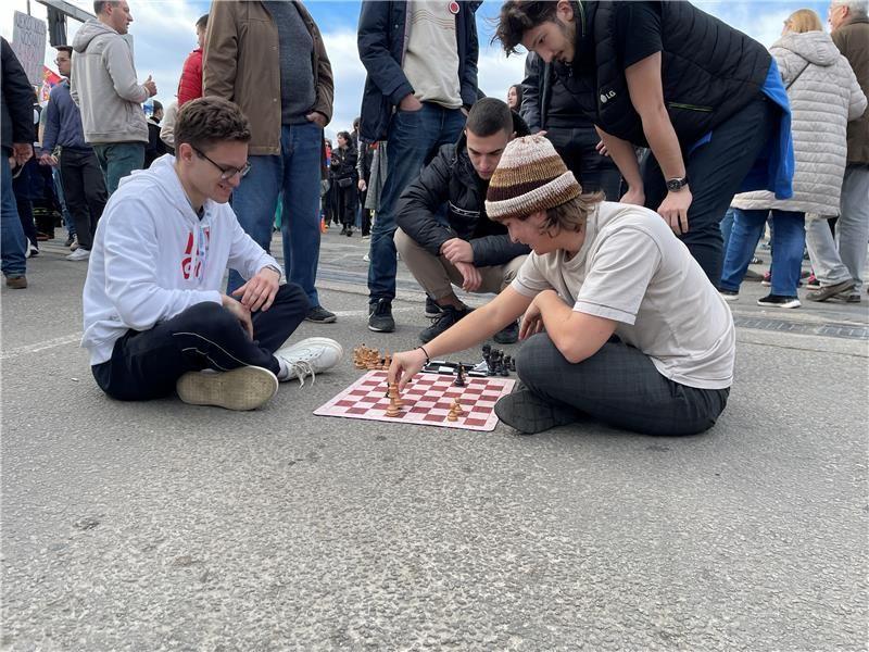 studenti, studentski protest, blokada autokomande