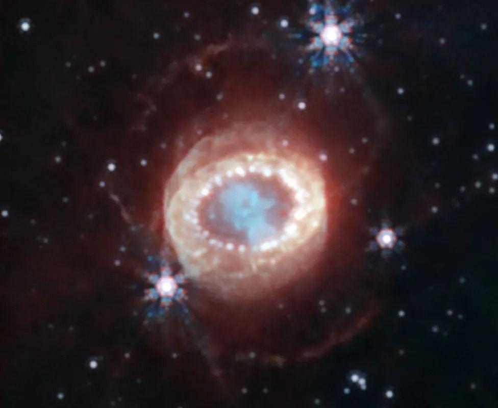 Imagem de telescópio de estrela
