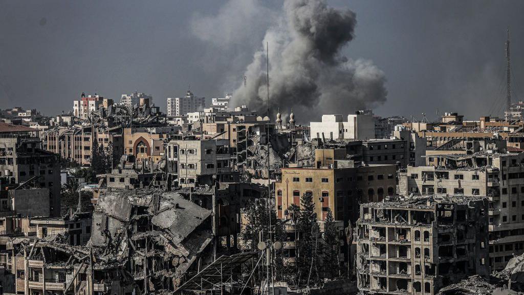 Bombardeos en la ciudad de Gaza