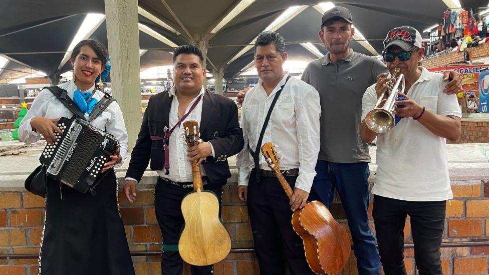 Mariachis in San Juan de Dios, Guadalajara. 