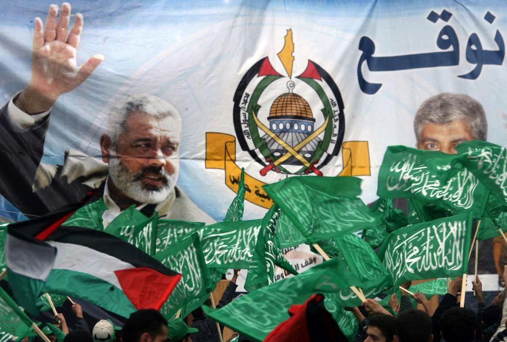 Una manifestación de apoyo a Hamás.