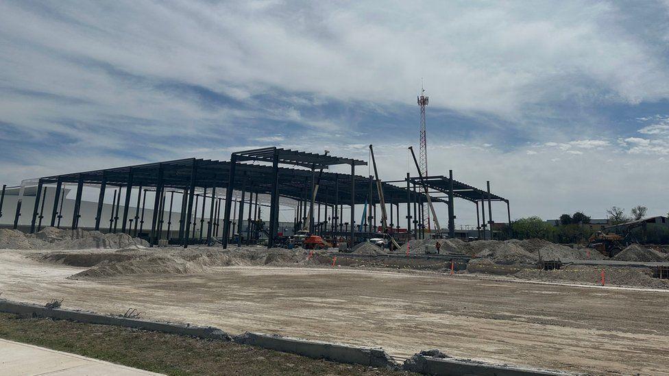 La construcción de una nueva planta en el parque industrial chino-mexicano en Monterrey