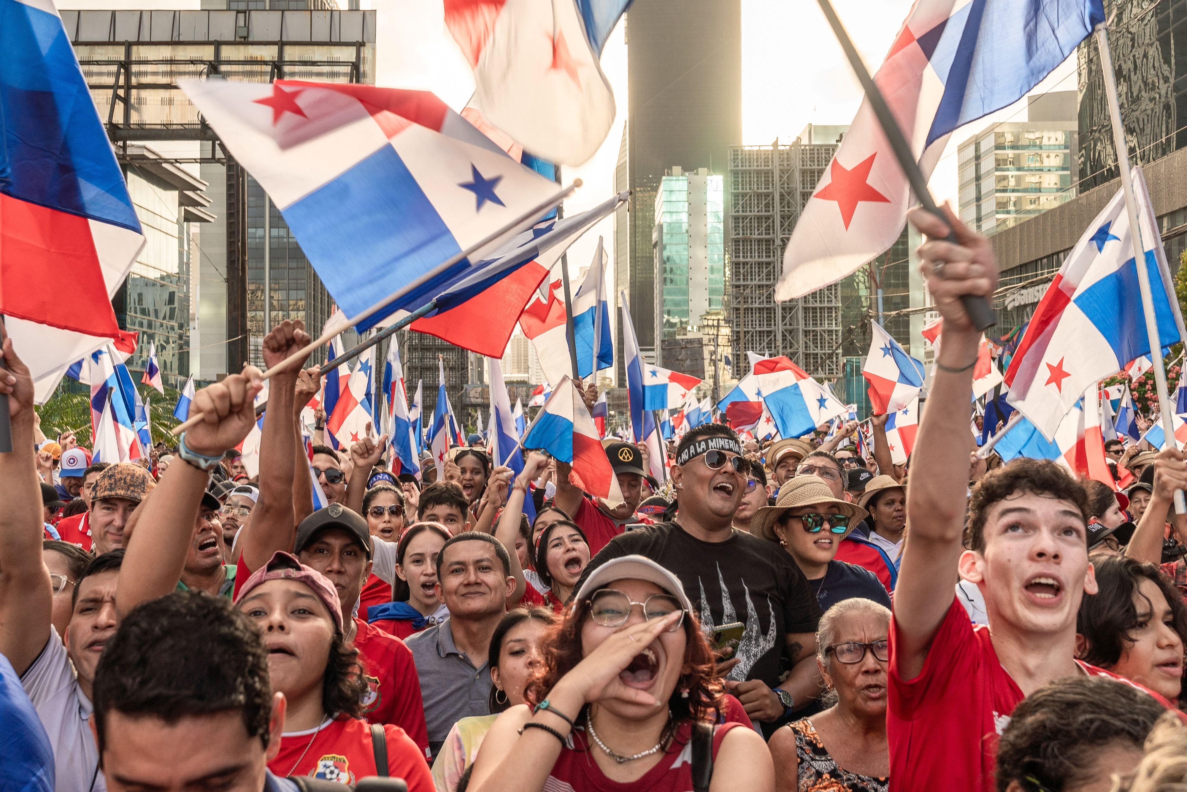 Protesta callejera en Panamá