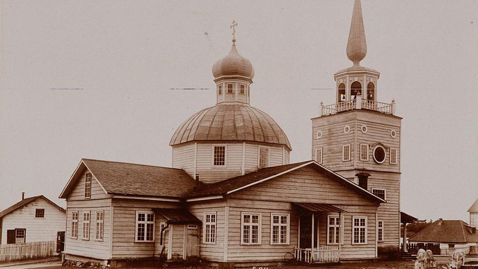 Catedral de San Miguel, una iglesia ortodoxa rusa en Sitka, Alaska.