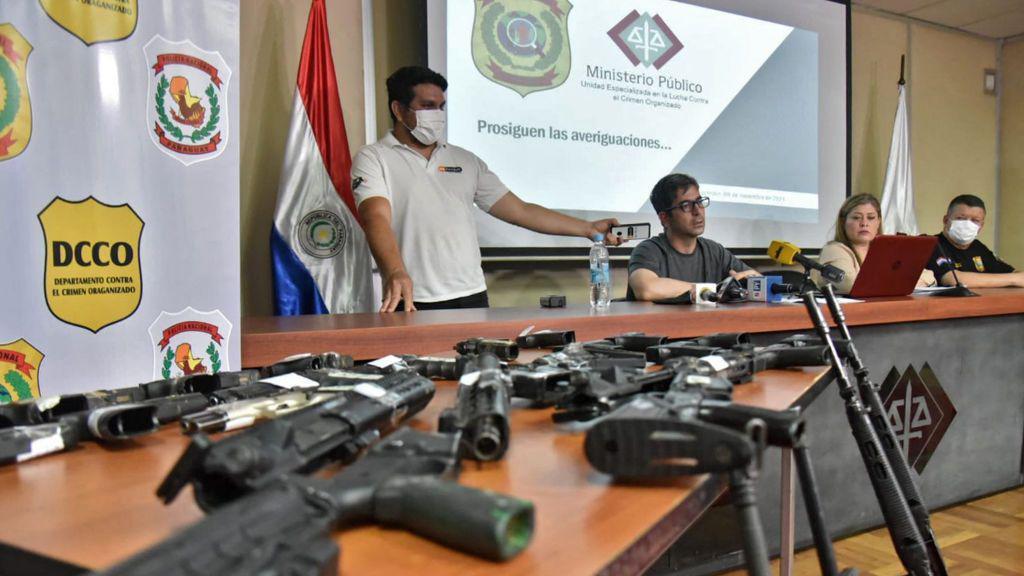 El fiscal antidrogas paraguayo Marcelo Pecci en una rueda de prensa.