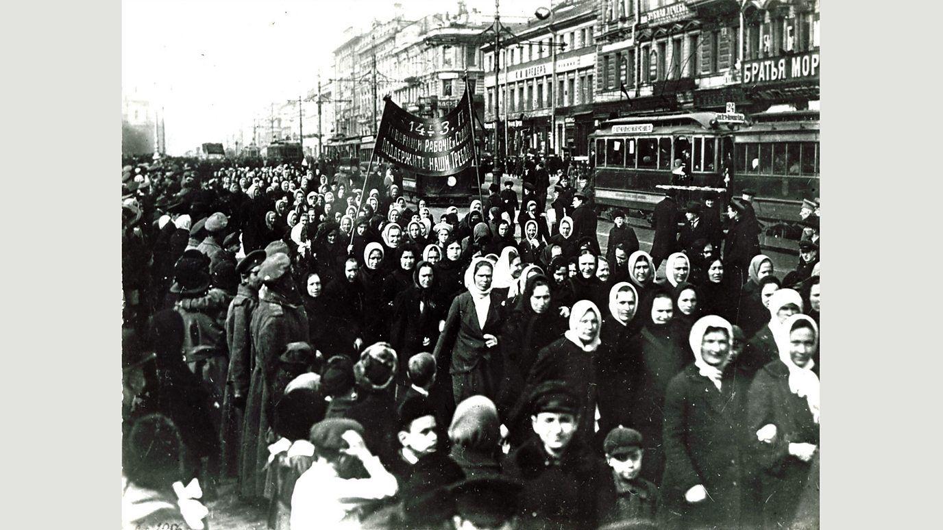 Marcha del Día Internacional de la Mujer, Rusia, 1917