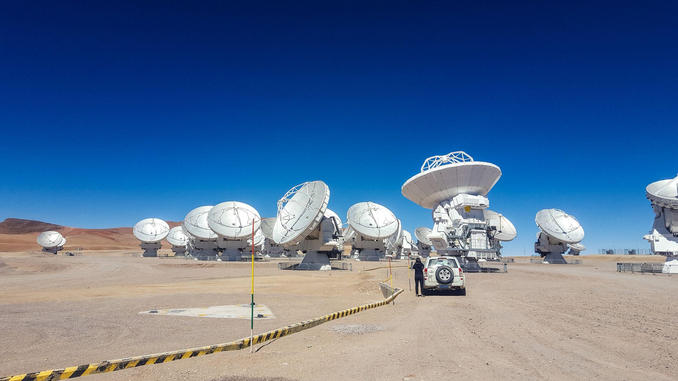 Los satélites del Alma, en el desierto de Atacama