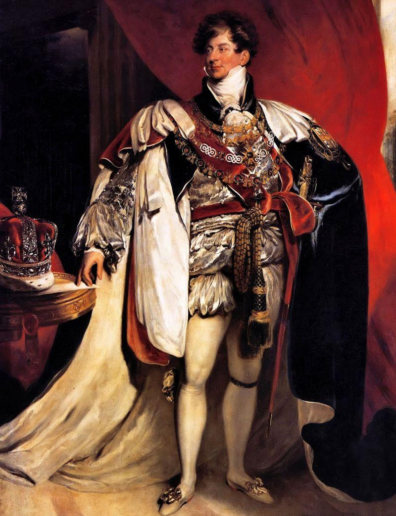 Retrato de George como príncipe regente pintado por Thomas Lawrence em 1822