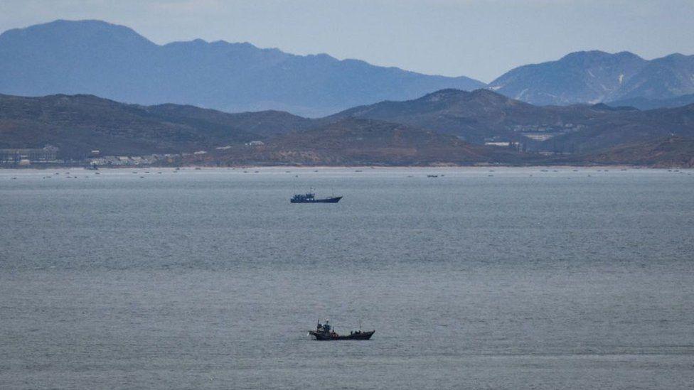 El tramo de mar que Kim tuvo que cruzar para llegar a la isla Yeonpyong