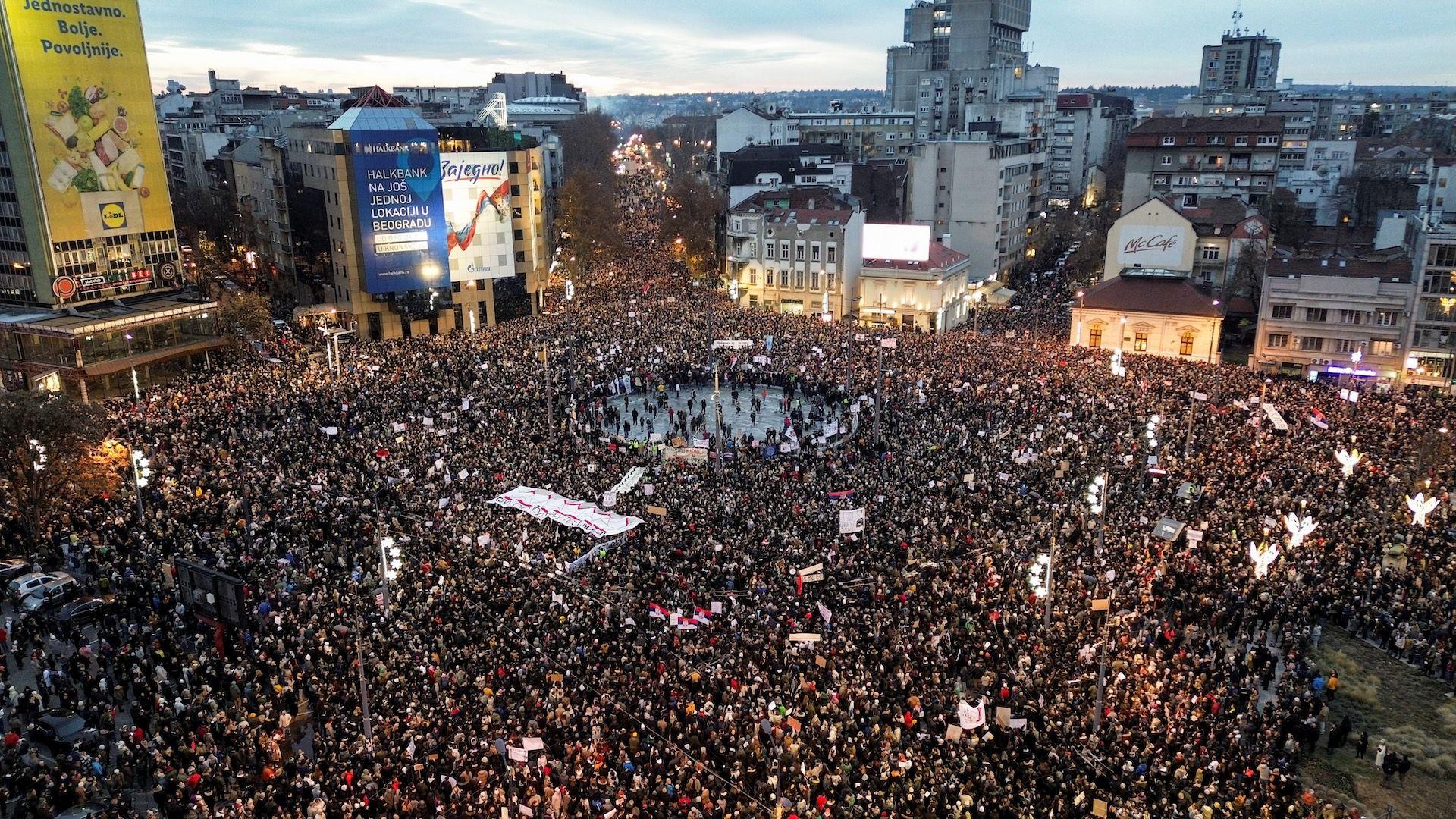 Na protest je došlo više desetina hiljada ljudi