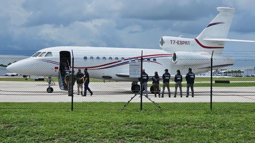 El avión incautado por Estados Unidos.