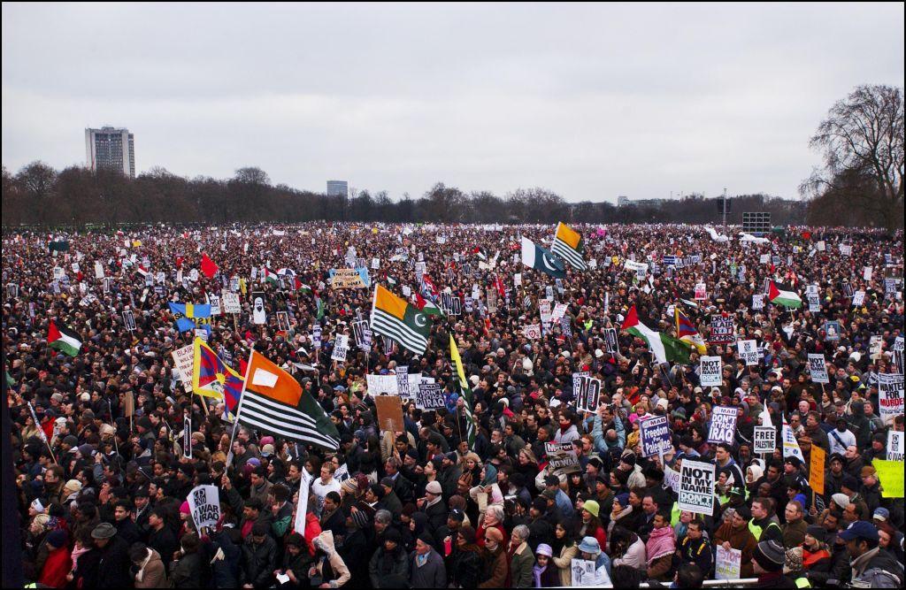 Protesto em 15 de fevereiro de 2003