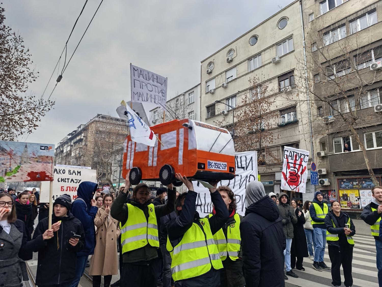 gsp beograd, protest radnika gsp