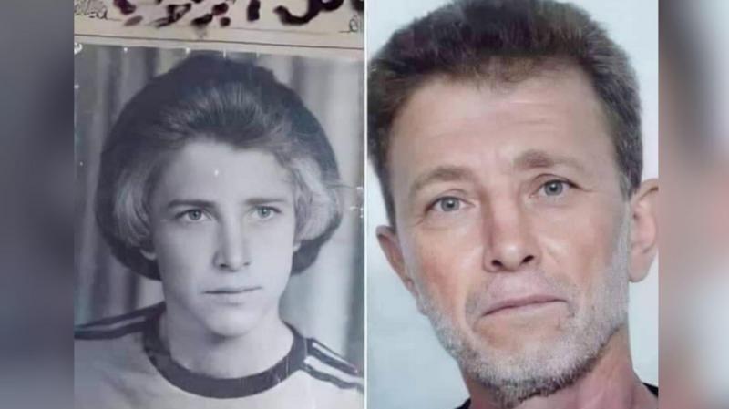 Nael Barghouti en una foto de juventud, a la izquierda, y una más reciente, a la derecha. 