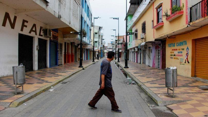 شوارع تخلو من المارة ومتاجر مغلقة في الإكوادور