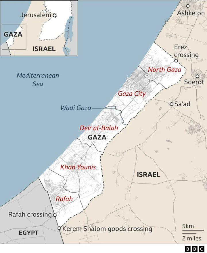 peta gaza
