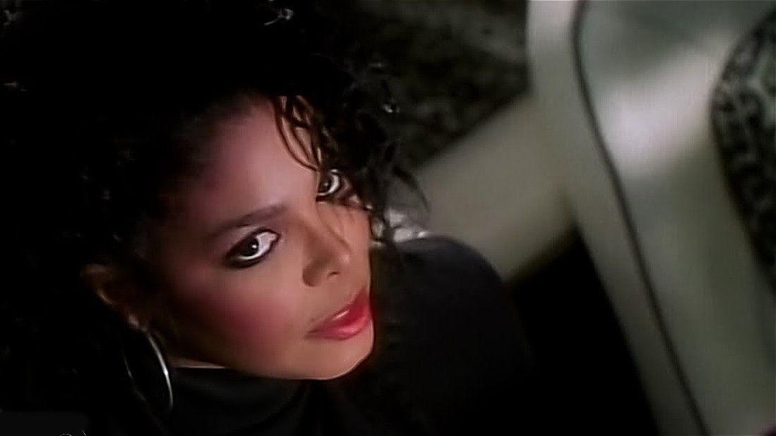 Janet Jackson en el video de "Nasty".