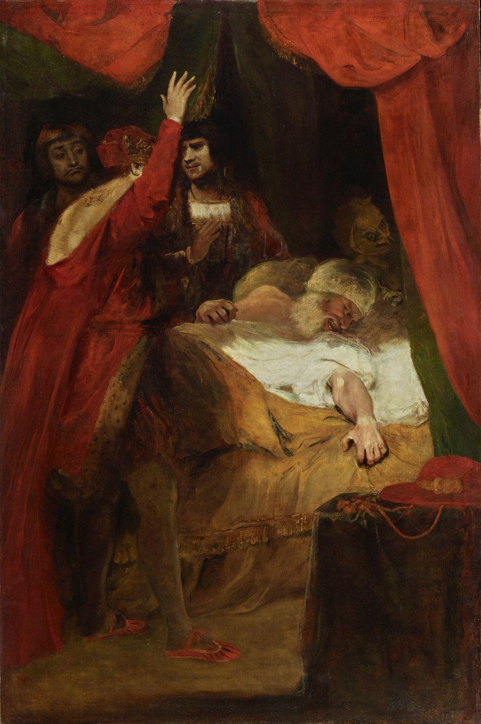 Cuadro completo de "La muerte del cardenal Beaufort"