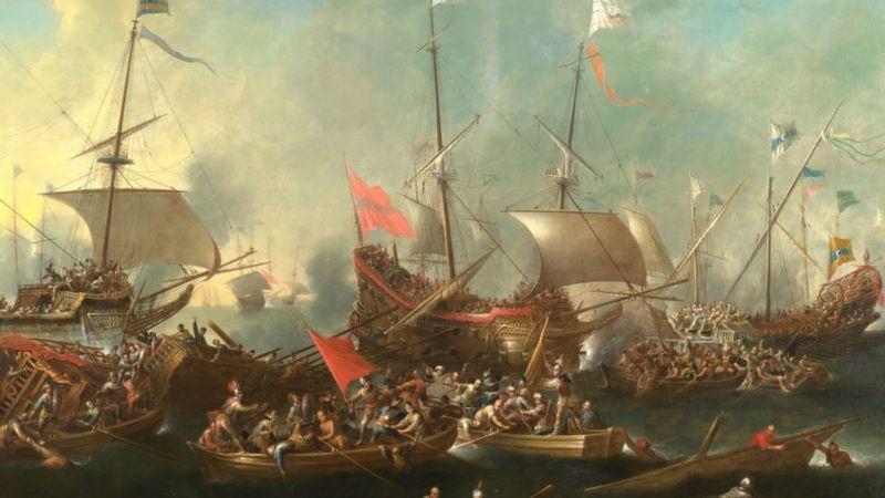 La derrrota en la Batalla de Lepanto en 1571 fue un golpe fulminante para el Imperio otomano.