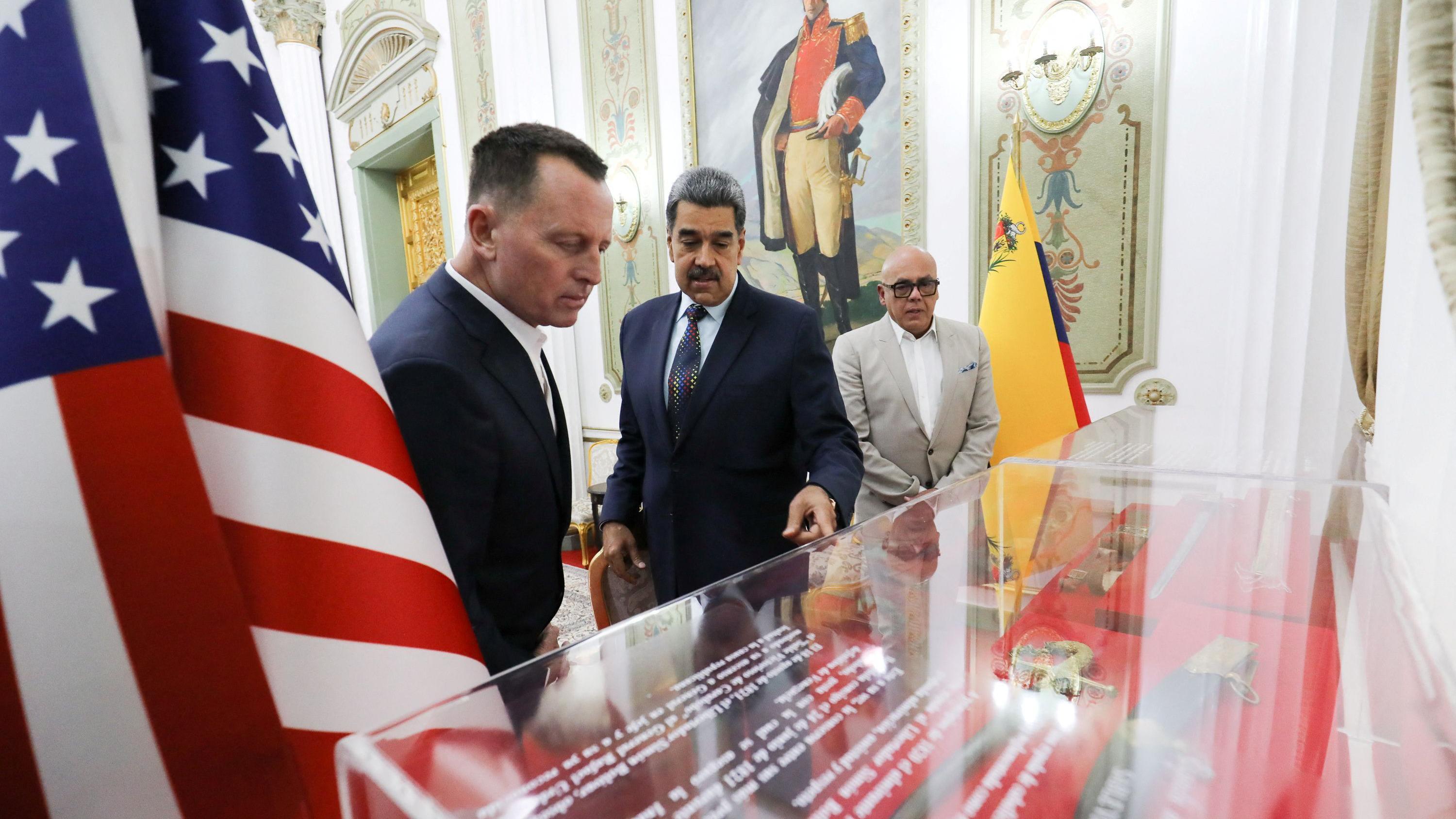 Grenell e Maduro.