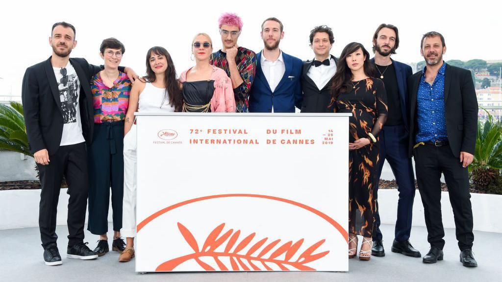 El elenco en Cannes.
