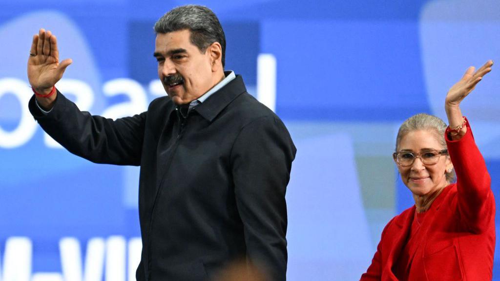 Nicolás Maduro y Cilia Flores. 