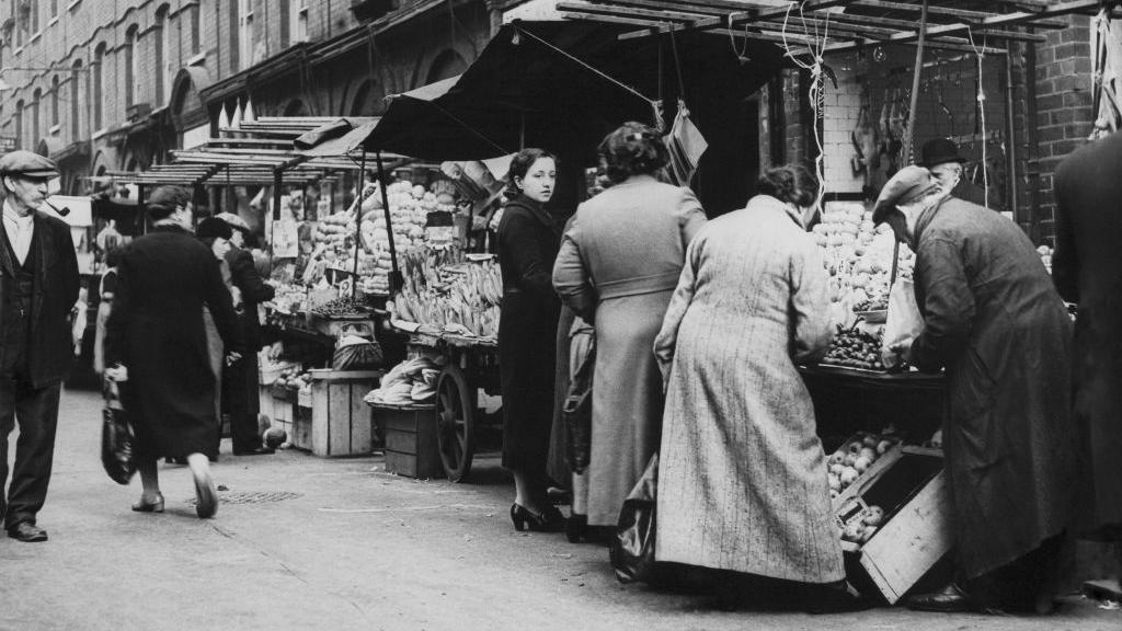 Mercado de frutas em Londres