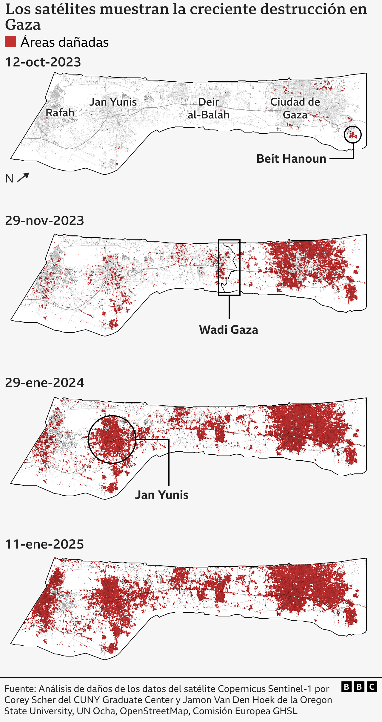 destrucción en gaza