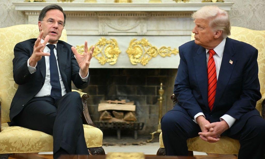 Donald Trump y Mark Rutte en el Despacho Oval