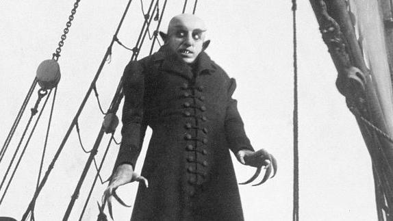 Max Schreck como Orlok em Nosferatu, filme de 1922