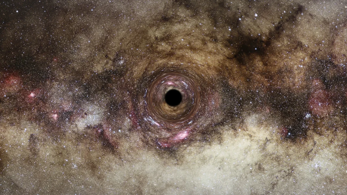 ภาพจำลองหลุมดำในกาแล็กซีทางช้างเผือก