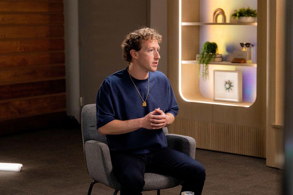 Mark Zuckerberg durante una entrevista 