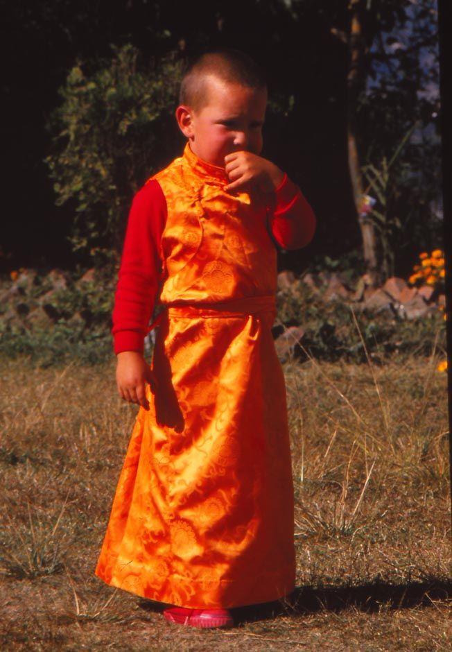 Osel Hita Torres as a child.