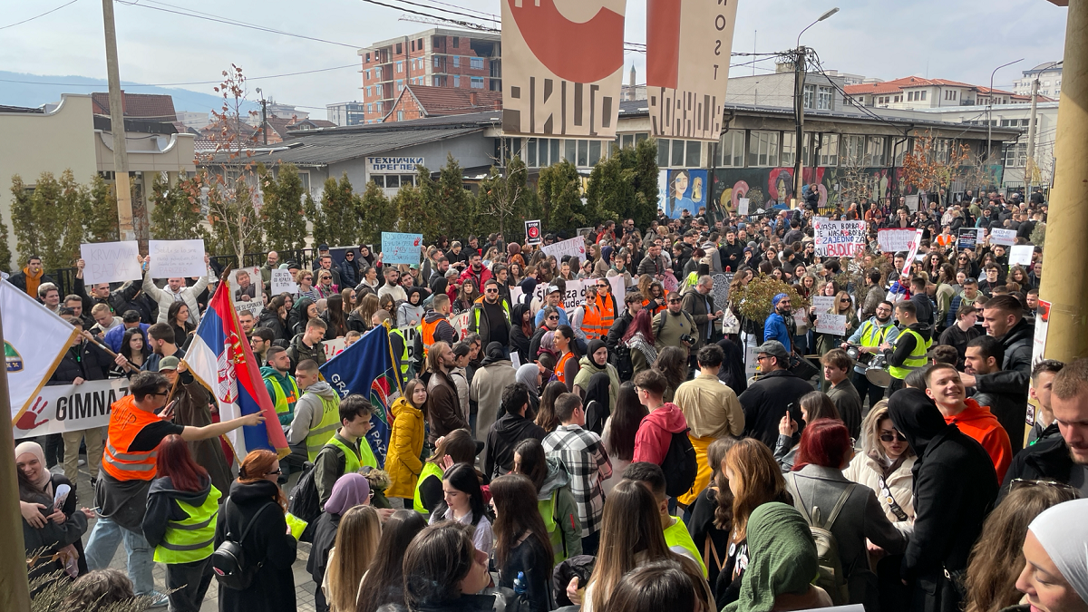 Protest u Novom Pazaru, studenti, studentski protest u Novom Pazaru